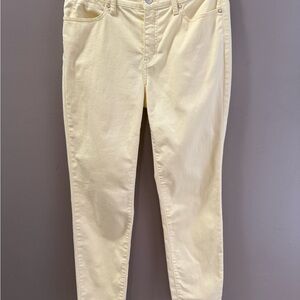 Talbots 6 Butter Yellow Slim Ankle Pant